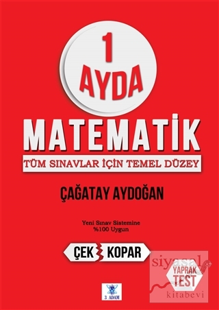 1 Ayda Matematik Çağatay Aydoğan