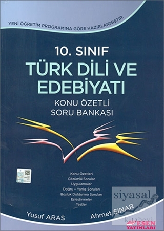 10. Sınıf Türk Edebiyatı Konu Özetli Soru Bankası Yusuf Aras