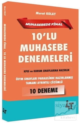 10'lu Muhasebe Denemeleri-Muhasebede Final Murat Kolay