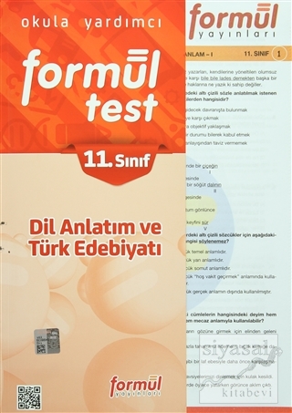 11. Sınıf Dil Anlatım ve Türk Edebiyatı Yaprak Test Kolektif