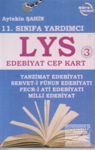 11. Sınıfa Yardımcı LYS Edebiyat Cep Kart 3 Aytekin Şahin