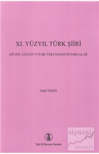 11. Yüzyıl Türk Şiiri Talat Tekin