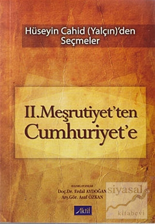 2. Meşrutiyet'ten Cumhuriyet'e Erdal Aydoğan