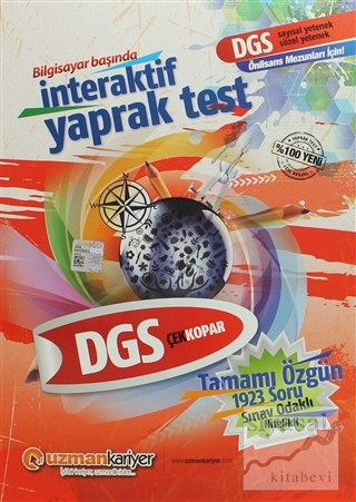2014 DGS İnteraktif Yaprak Test (Çek Kopar) Gönül Karaaslan