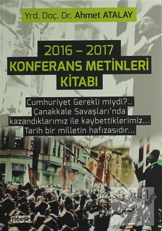 2016 - 2017 Konferans Metinleri Kitabı Ahmet Atalay