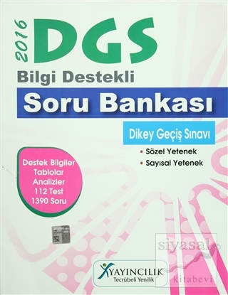 2016 DGS Bilgi Destekli Soru Bankası Kolektif