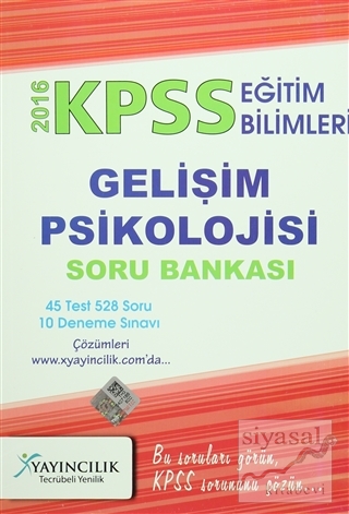 2016 KPSS Eğitim Bilimleri Gelişim Psikolojisi Soru Bankası Kolektif
