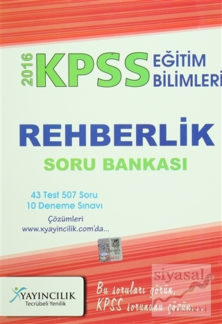 2016 KPSS Eğitim Bilimleri Rehberlik Soru Bankası Kolektif