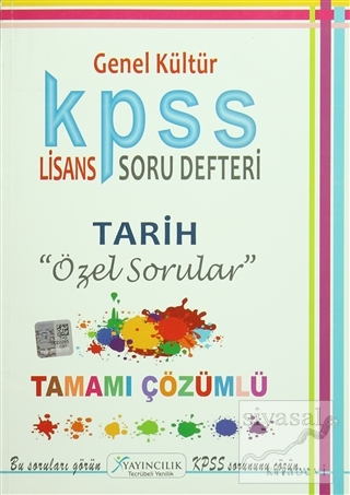 2016 KPSS Genel Kültür Lisans Tarih Soru Defteri Tamamı Çözümlü Kolekt