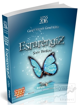 2016 KPSS Genel Yetenek Genel Kültür Esrarengiz Soru Bankası