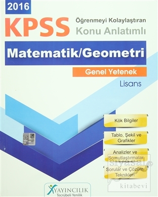 2016 KPSS Genel Yetenek Lisans Matematik / Geometri Konu Anlatımlı Kol