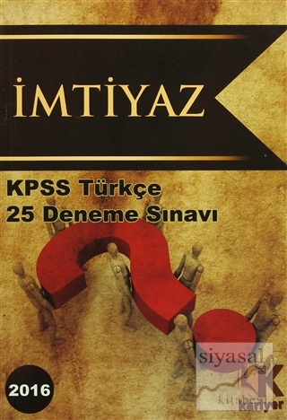 2016 KPSS Türkçe 25 Deneme Sınavı Kolektif