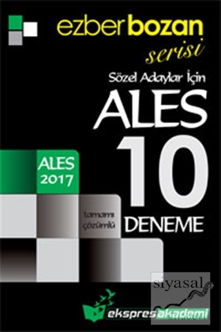 2017 Ezberbozan ALES Sözel Adaylar İçin Tamamı Çözümlü 10 Deneme Kolek