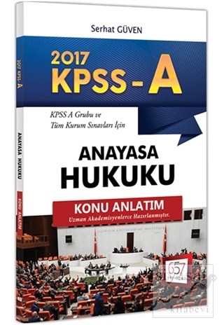 2017 KPSS A Grubu Anayasa Hukuku Konu Anlatım Serhat Güven