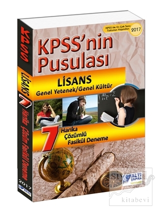 2017 KPSS'nin Pusulası Lisans Genel Yetenek Genel Kültür 7 Harika Çözümlü Fasikül Deneme