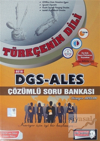 2018 DGS - ALES Türkçenin Dili Çözümlü Soru Bankası Hüseyin Arslan