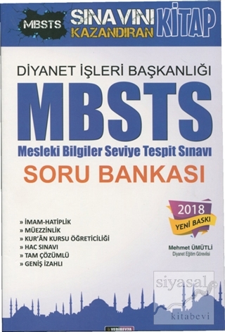 2018 Diyanet İşleri Başkanlığı MBSTS (Mesleki Bilgiler Seviye Tespit S