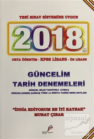 2018 Güncelim Tarih Denemeleri Murat Çınar
