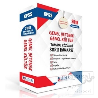 2018 KPSS Genel Kültür Genel Yetenek Tamamı Çözümlü Soru Bankası Seti 