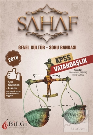 2018 KPSS Genel Kültür Vatandaşlık Soru Bankası Mehmet Akif Sarıbaş