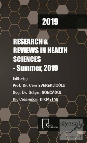 2019 Research Reviews in Health Sciences Kolektif