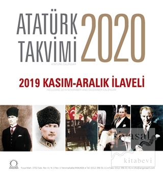 2020 Atatürk Masa Takvimi - 2019 Kasım - Aralık İlaveli Kolektif