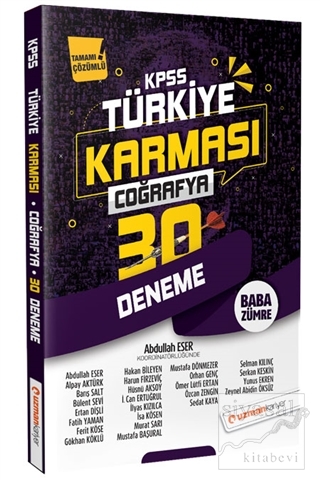 2020 KPSS Coğrafya 30 Deneme Türkiye Karması Tamamı Çözümlü Kolektif