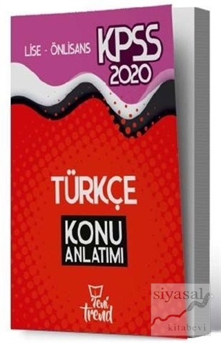 2020 KPSS Lise Önlisans Genel Yetenek Genel Kültür Türkçe Konu Anlatım