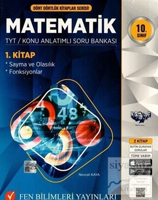 2021 10. Sınıf Dört Dörtlük Kitaplar Serisi Matematik TYT Konu Anlatım