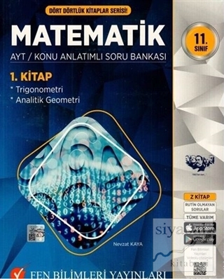 2021 11. Sınıf Dört Dörtlük Kitaplar Serisi Matematik AYT Konu Anlatım