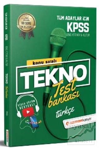 2021 KPSS Tekno Konu Konu Test Bankası - Türkçe Kolektif