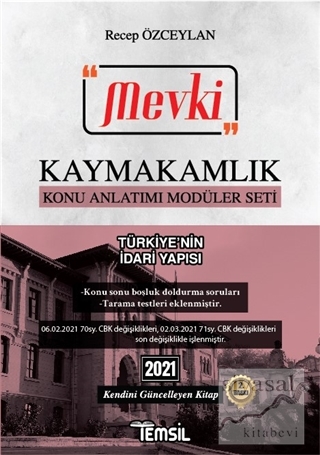 2021 Mevki Kaymakamlık Konu Anlatımı Modüler Seti - Türkiye'nin İdari 