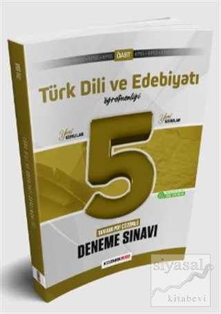 2021 ÖABT Türk Dili ve Edebiyatı Öğretmenliği 5'li Deneme Sınavı PDF Ç
