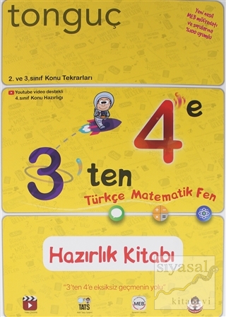 3'den 4'e Türkçe - Matematik - Fen Hazırlık Kitabı Kolektif