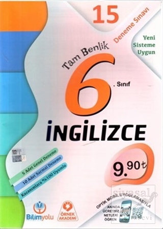 6. Sınıf İngilizce Tam Benlik 15 Deneme Sınavı Kolektif