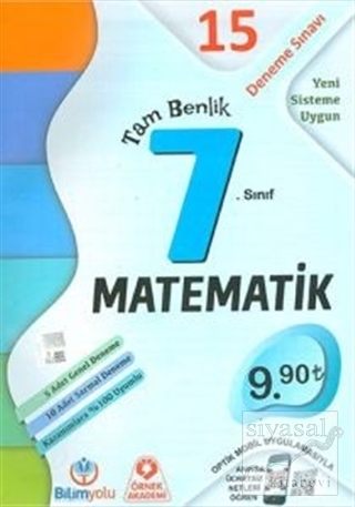 7. Sınıf Matematik Tam Benlik 15 Deneme Sınavı Kolektif