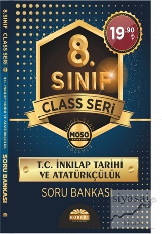 8. Sınıf Class Seri T.C. İnkılap Tarihi ve Atatürkçülük Soru Bankası K