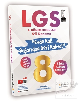 8. Sınıf LGS 1. Dönem Konuları 5'li Deneme Kolektif