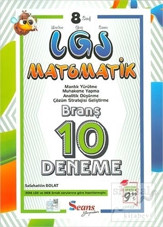 8. Sınıf LGS Matematik 10 Deneme Recep Türk