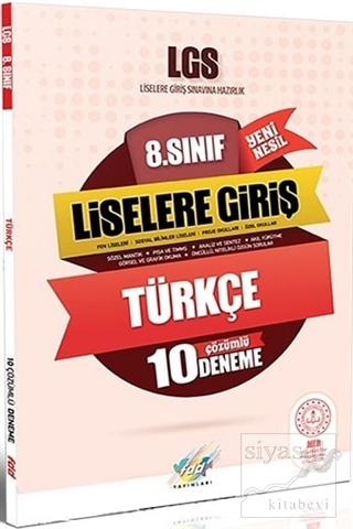 8. Sınıf LGS Türkçe 10 Çözümlü Deneme Kolektif