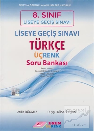 8. Sınıf Liseye Geçiş Sınavı Türkçe Üçrenk Soru Bankası Atilla Dönmez