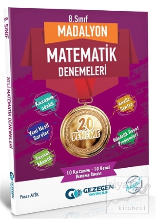 8. Sınıf Madalyon Matematik Denemeleri 20 Deneme M. Kamil Has