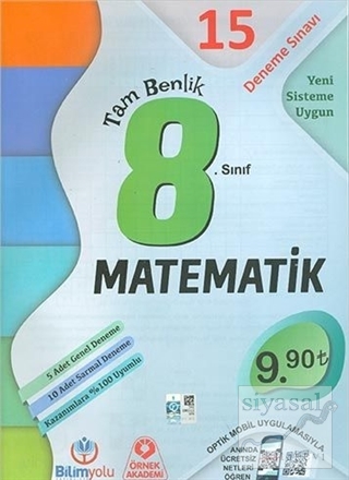 8. Sınıf Matematik Tam Benlik 15 Deneme Sınavı Kolektif