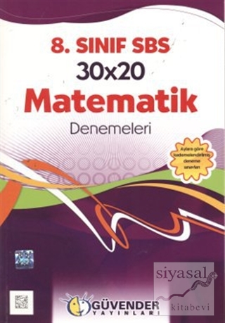 8. Sınıf SBS Matematik Denemeleri 30x20 Hüseyin Tobi
