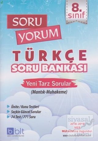 8. Sınıf Soru Yorum Türkçe Soru Bankası Kolektif