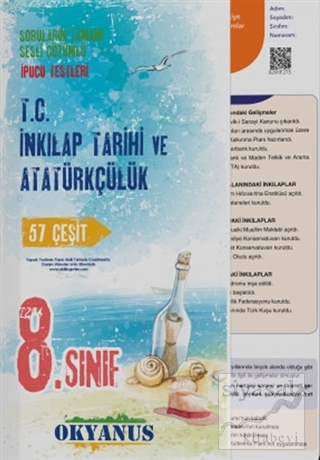 8. Sınıf T.C. İnkılap Tarihi ve Atatürkçülük 57 Çeşit Yaprak Test (2018 - 2019)