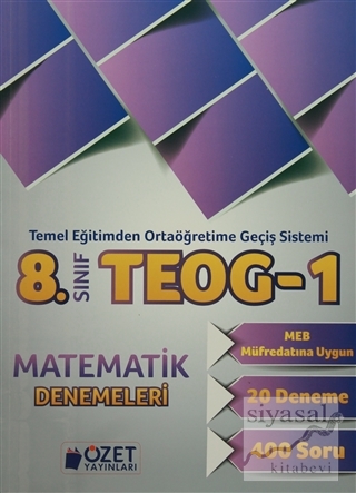 8. Sınıf TEOG 1 Matematik Denemeleri Selçuk Kütük