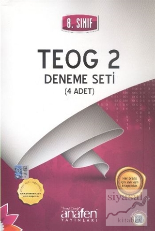 8. Sınıf TEOG 2 Deneme Seti (4 Adet) Komisyon