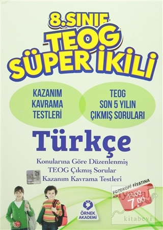8. Sınıf TEOG Süper İkili Türkçe Çıkmış Soruları Kolektif