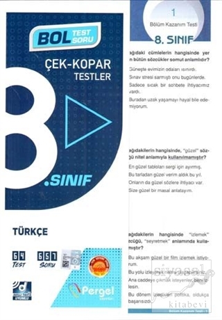8. Sınıf Türkçe Çek Kopar Yaprak Test Kolektif